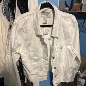 White denim jacket